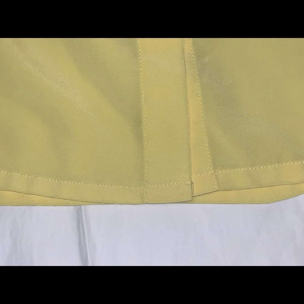 Bright yellow Susan Graver button down blouse (size L) - Picture 10 of 11